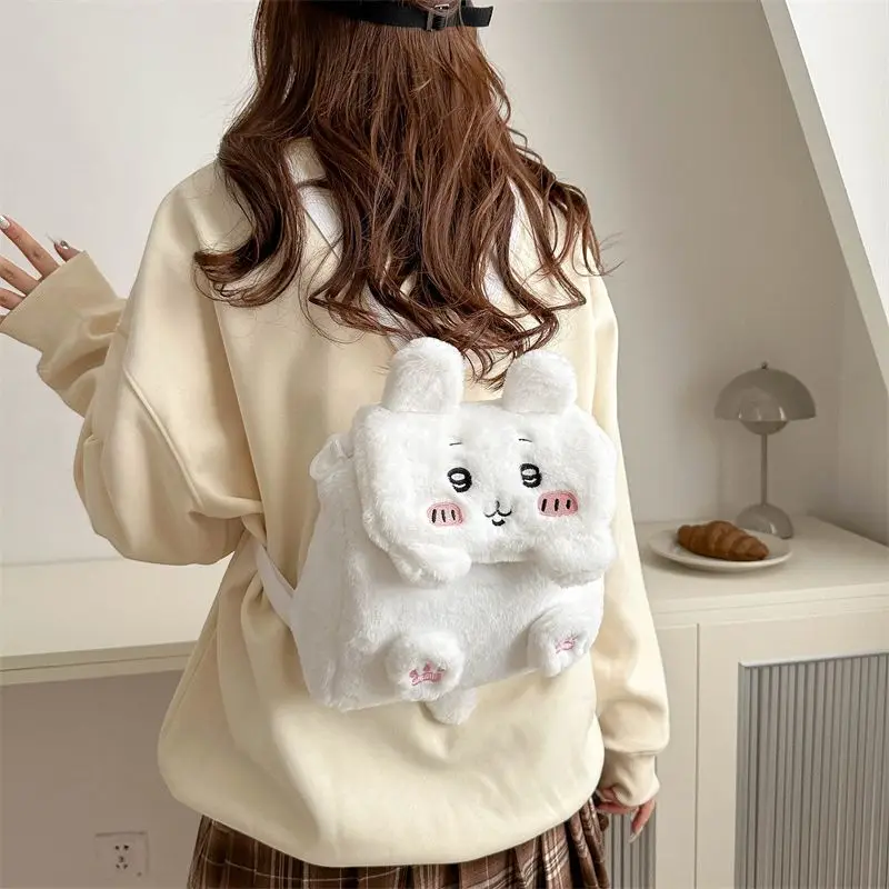 Anime Chiikawa Usagi Backpack Cute Kawaii Cartoon School Bag for Women Trendy Casual Unisex Lightweight Dual Use Shoulder New