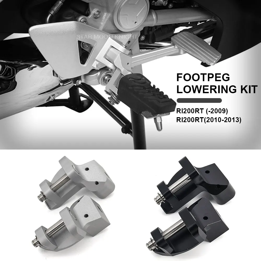 

Motorcycle Driver Footrest Relocation Rider Foot Pegs Footpeg Lowering Kit For BMW R1200RT R 1200 RT - 2009 2010 2011 2012 2013