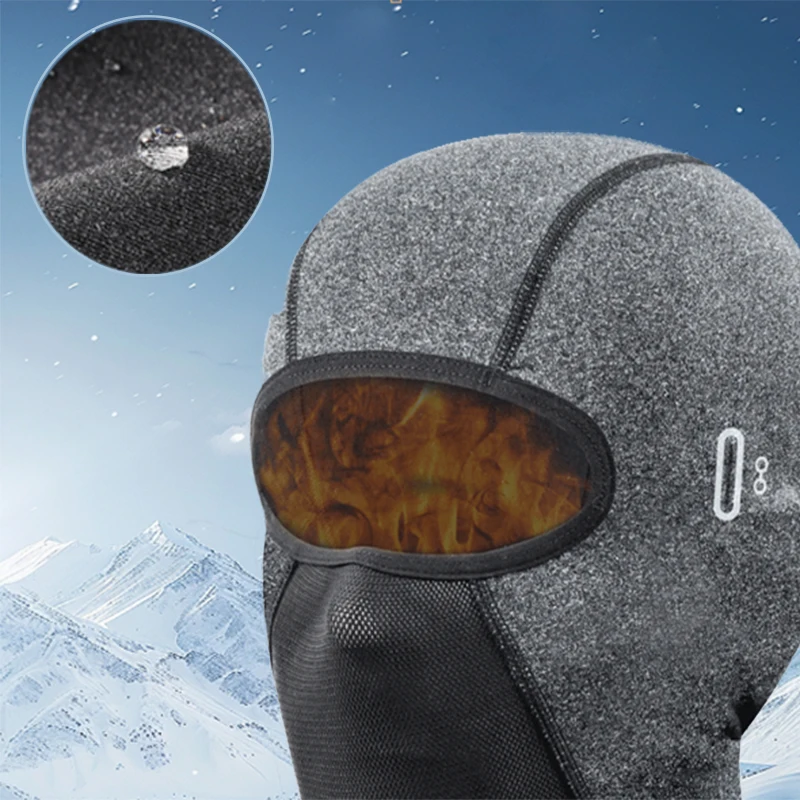 Balaclava térmica de inverno, máscara facial completa para ciclismo, quente, esportes ao ar livre, motocicleta, esqui, pesca, caça, cachecol de lã, bandana