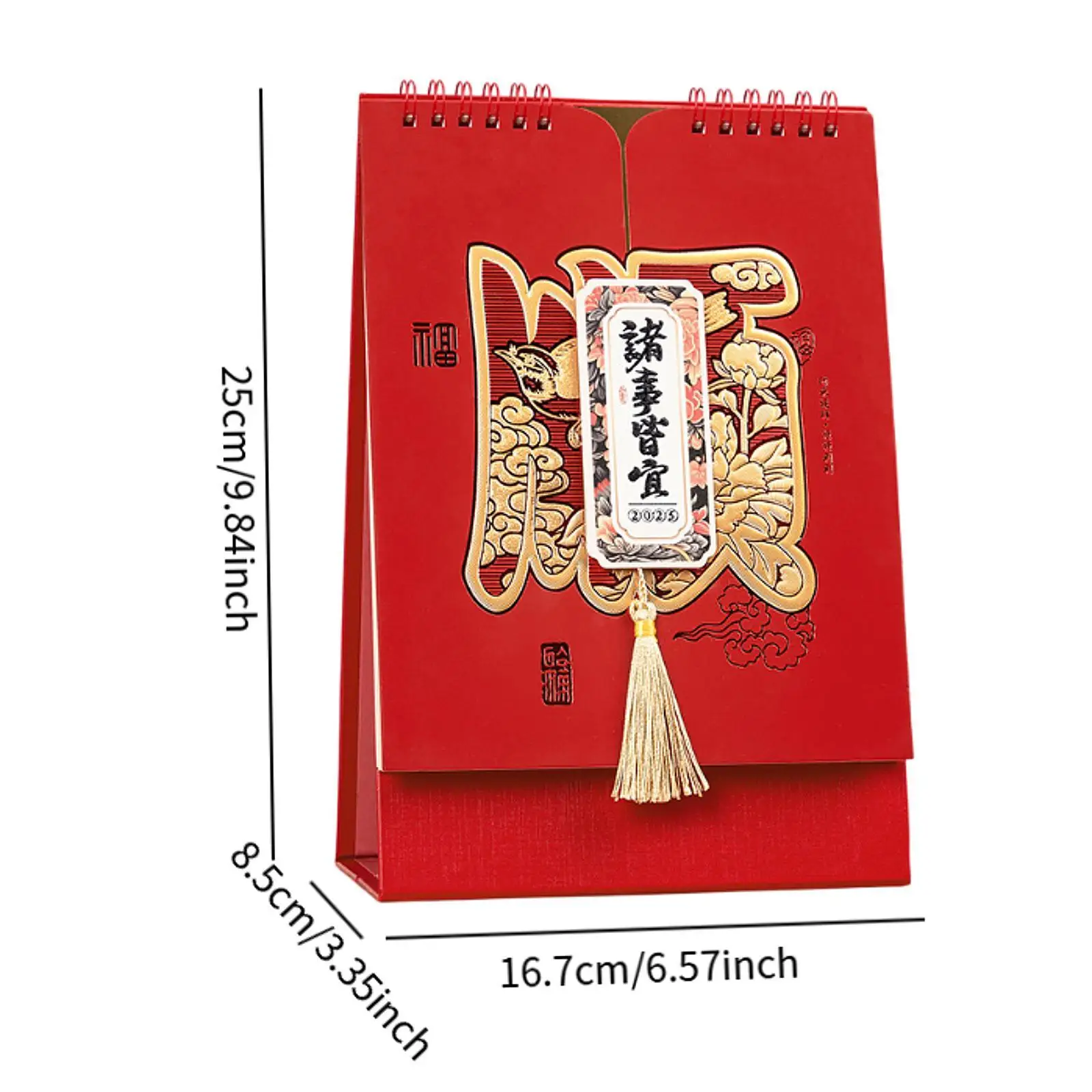 Настольный календарь 2025 года, небольшой перекидной календарь для домашнего офиса, настольный орнамент, подарок