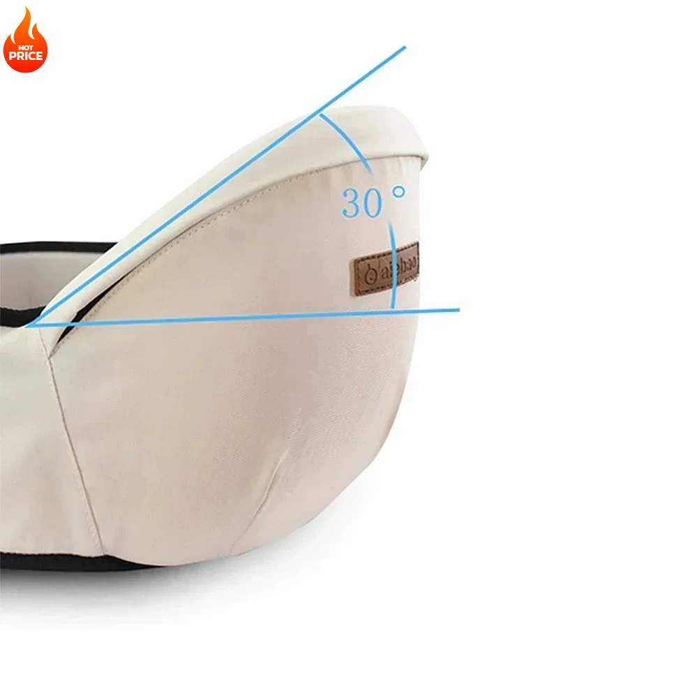 AIEBAO Multifunctional Baby Carrier Adjustable Hipseat Waist Support Ergonomic Design for Infant Walking Comfort CPC Certified