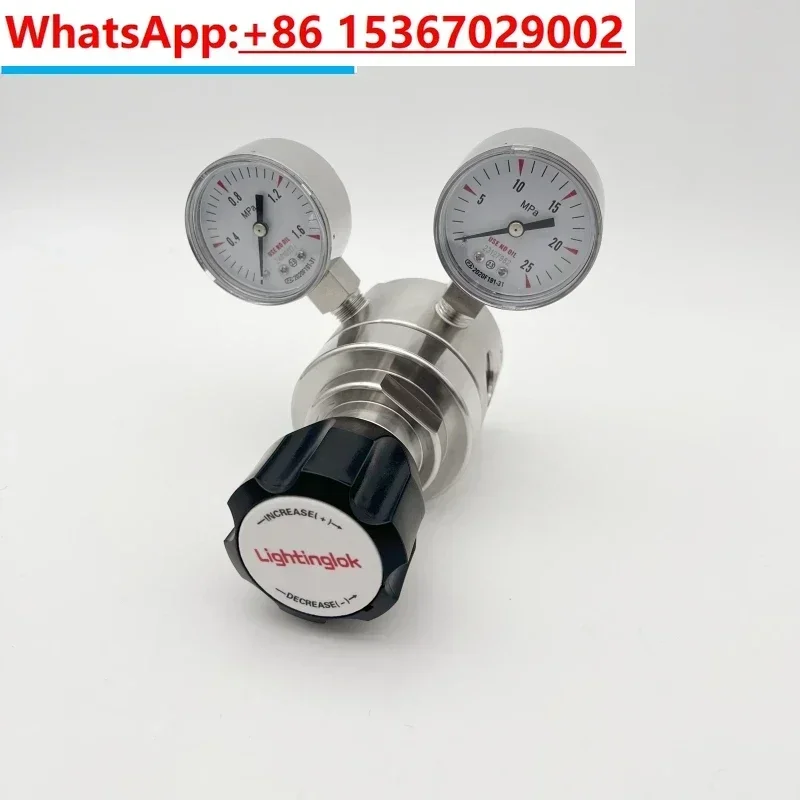 316L stainless steel pressure reducing valve R22R12 high flow stabilizing valve standard gas nitrogen 1/2NPT DN15