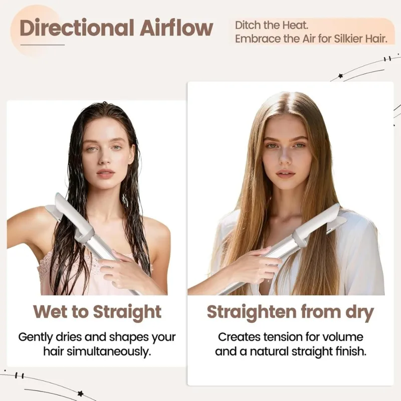 

A83G-Hair Smooth Attachment For Curly Wet To Straight Hair Straightener For Shark Flexstyle HD400 Series, Gentle Airflow Nozzle