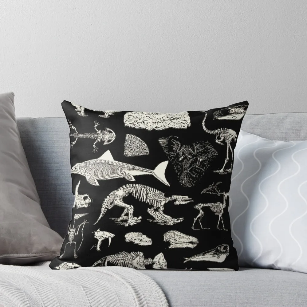 

Paleontology Illustration Throw Pillow Pillow Cases Decorative sleeping pillows Cushion Child luxury decor pillow