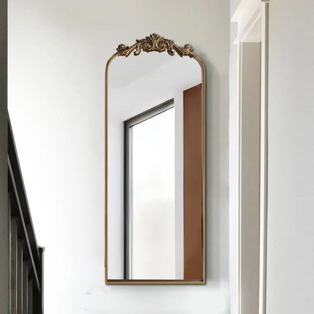 Gold Antique Arched Mirror 2