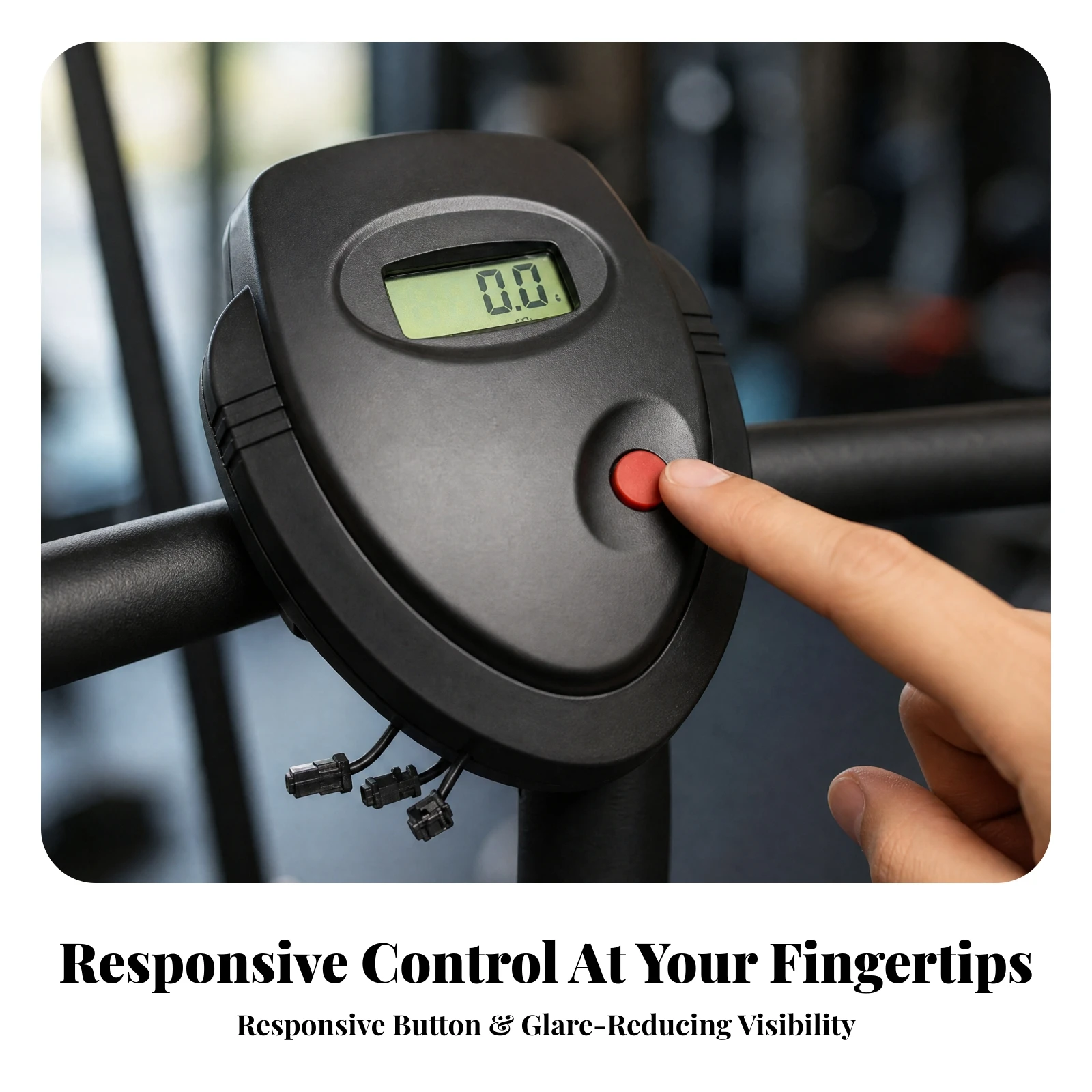 Fitness Meter with Sensor Wiring Lightweight Exercise Bike Display Meter Indoor Cycling Console User-Friendly