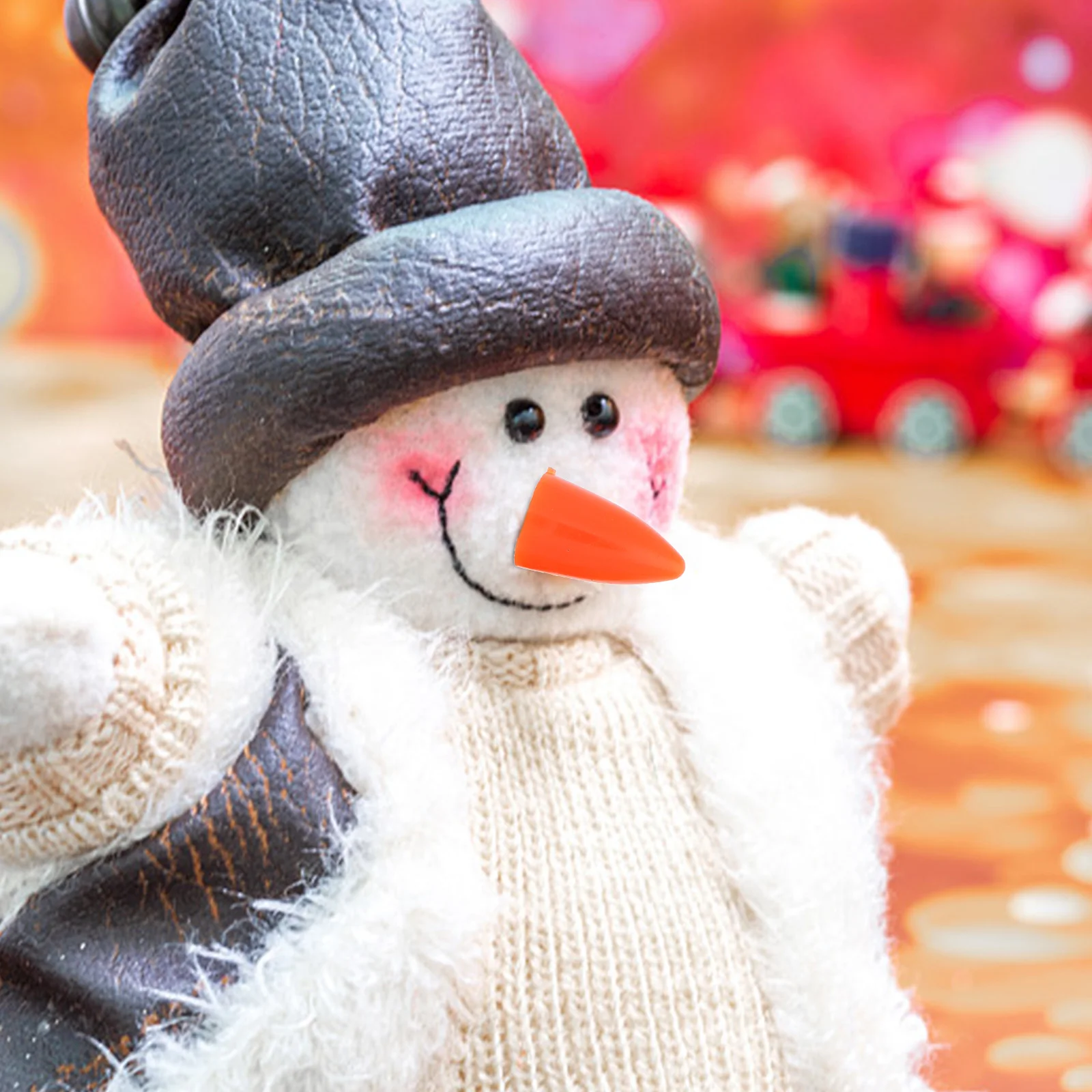 

DIY Snowman Accessories Nose Material Box Christmas Decorations Outdoor Kits Orange Miniature Figurines for Crafts