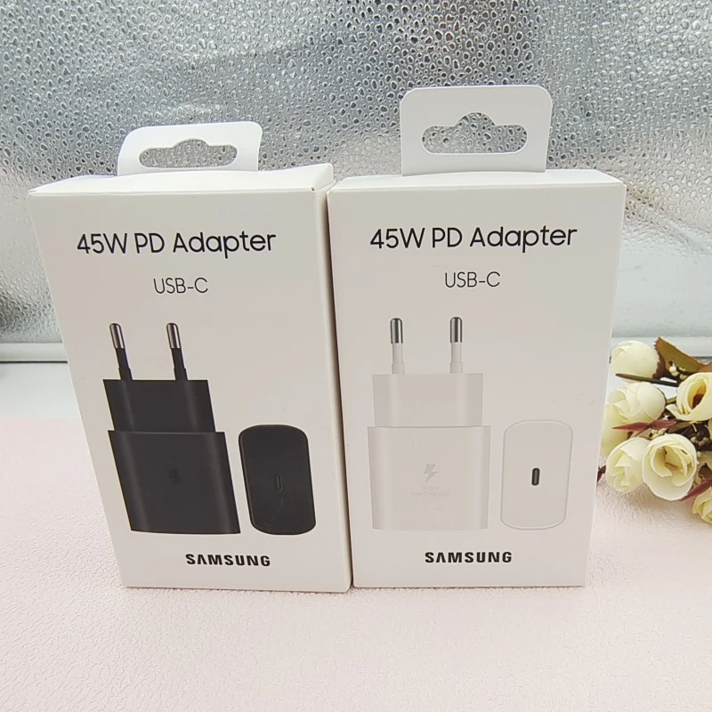 Original SAMSUNG A56 F56 45W Charger EU USB Fast Charge Power Adapter For  Galaxy S25 Edge F56 M56 A