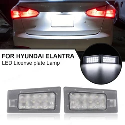 2Pcs For Hyundai Elantra MD Accent Solaris LED License Plate Light Number Lamp For Hyundai I30 Wagon Kia Ceed MK3 Cerato 3 Forte