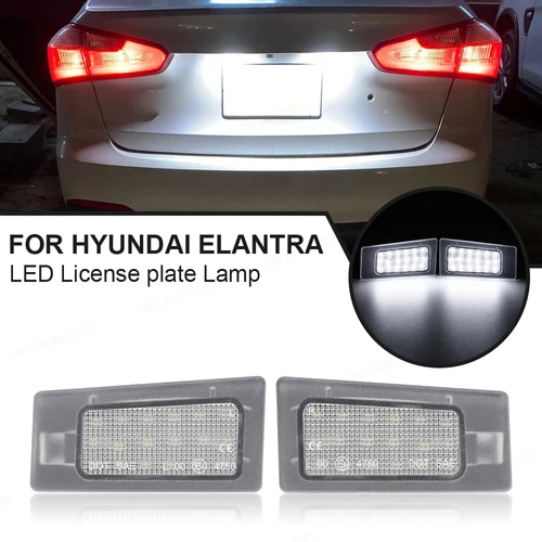 Imagen 1 del producto Luz LED de matrícula para Hyundai Elantra MD Accent Solaris, lámpara de número para Hyundai I30 Wagon Kia Ceed MK3 Cerato 3 Forte, 2 uds.