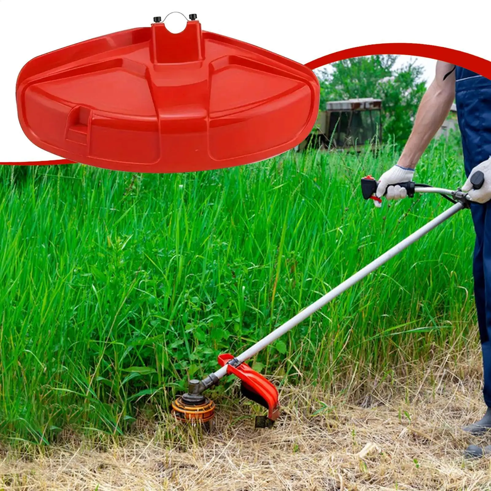 26/28mm Brush Cutter Shield High Quality Mower Protection Baffle Petrol Brush Cutter Grass Accessories Mower Grass Guard Tools