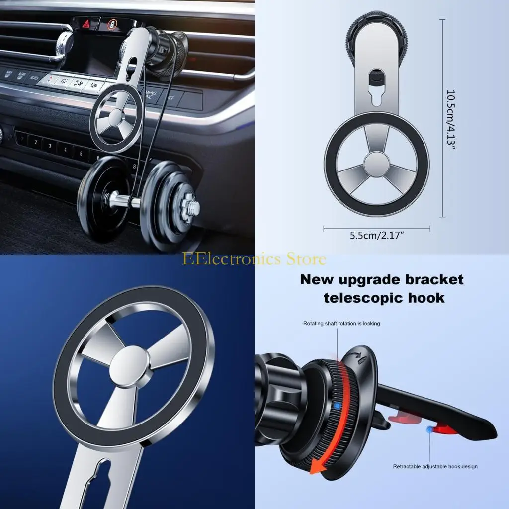 

B03C Universal Phone Dellower Stand Air Вентиляционное отверстие GPS Поддержка магнитная телефонная кронштейн