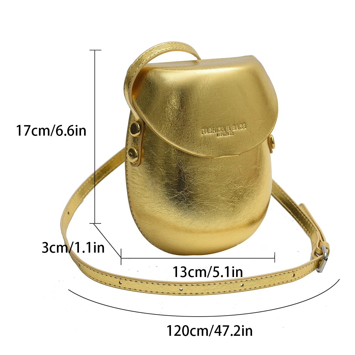 Gold Silver Women Bag Mini Crossbody Flap Phone Bag Solid Color Pu Leather Shoulder Handbag Purse Lady Messenger Bag Designe