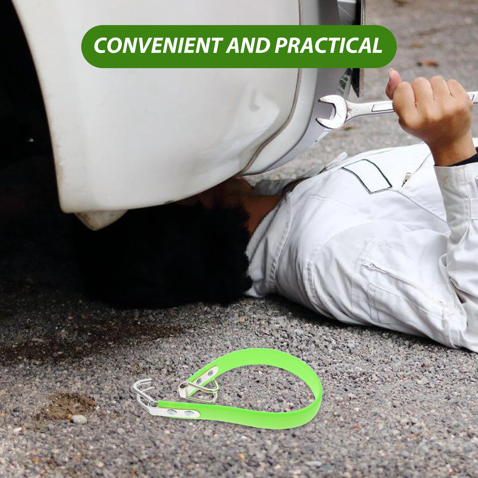 حزام رفع السيارات، هيكل حديد مطاطي عالي التحمل لأداة التعامل الآمنة المتوافقة مع الشاحنة Rv #4