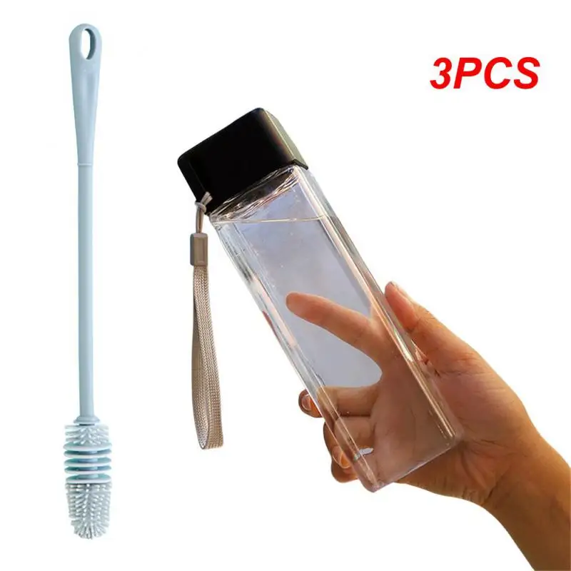 3PCS Water Cup 33.00*8.00*6.00cm Easy To Grip Efficient Cleaning Ergonomic Design Worry-free Cleaning Bottle And Glass Scrubber