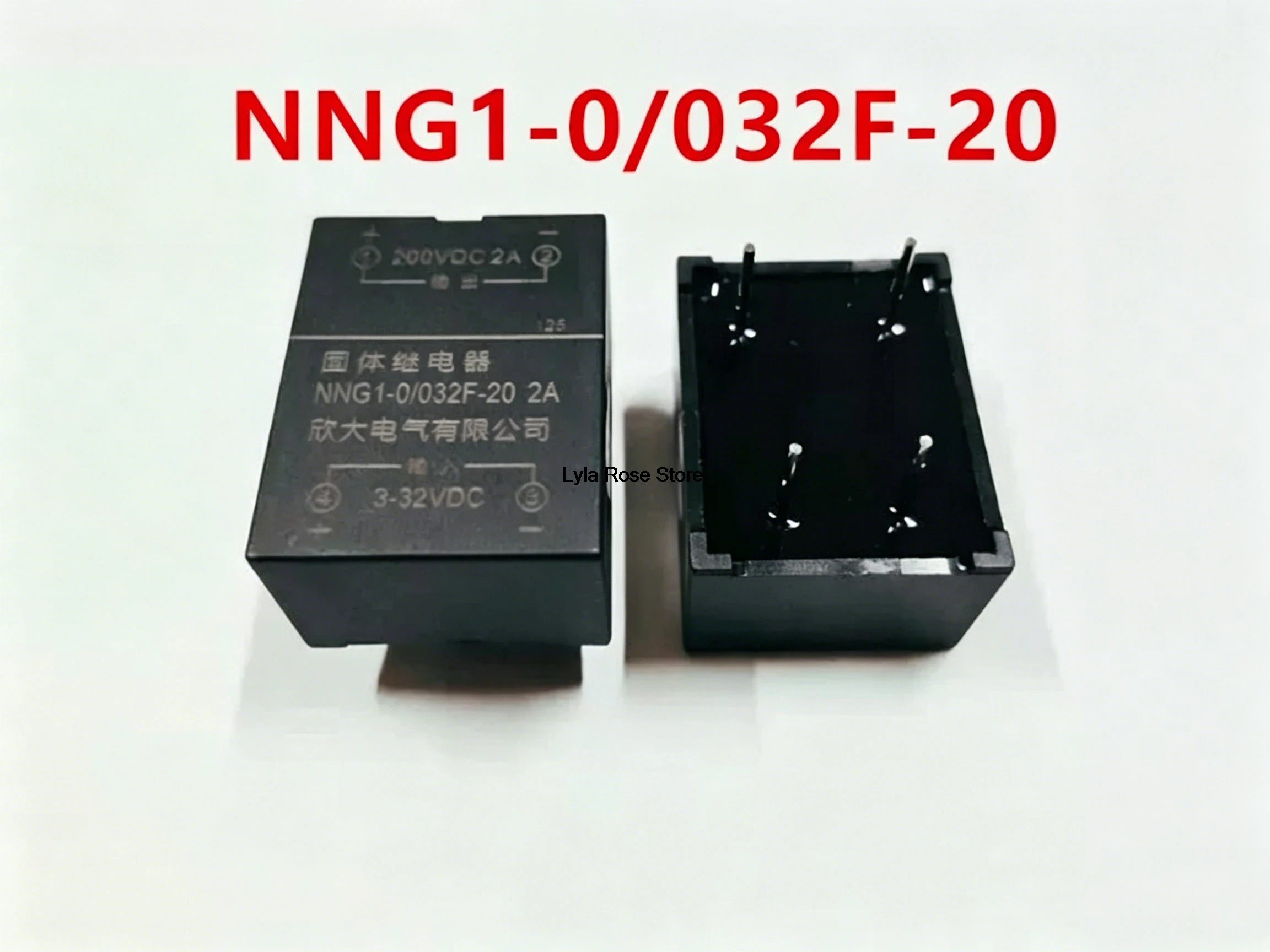 2pcs HHG1 NNG1-0/032F-20 2A 3A 4A PCB DC Control DC SSR Solid State Relay in 3-32VDC Out 2A 3A 4A 200VDC 4Pin