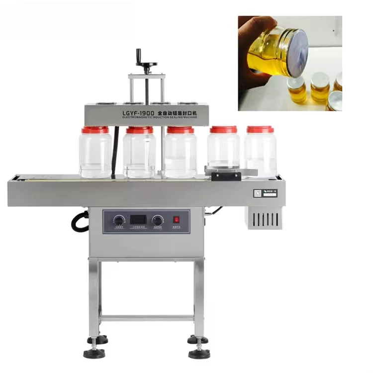

Continuous Electromagnetic Induction Sealing Sealer Machine For Plastic Bottle Cup Jar Filling Screw Capping Liner