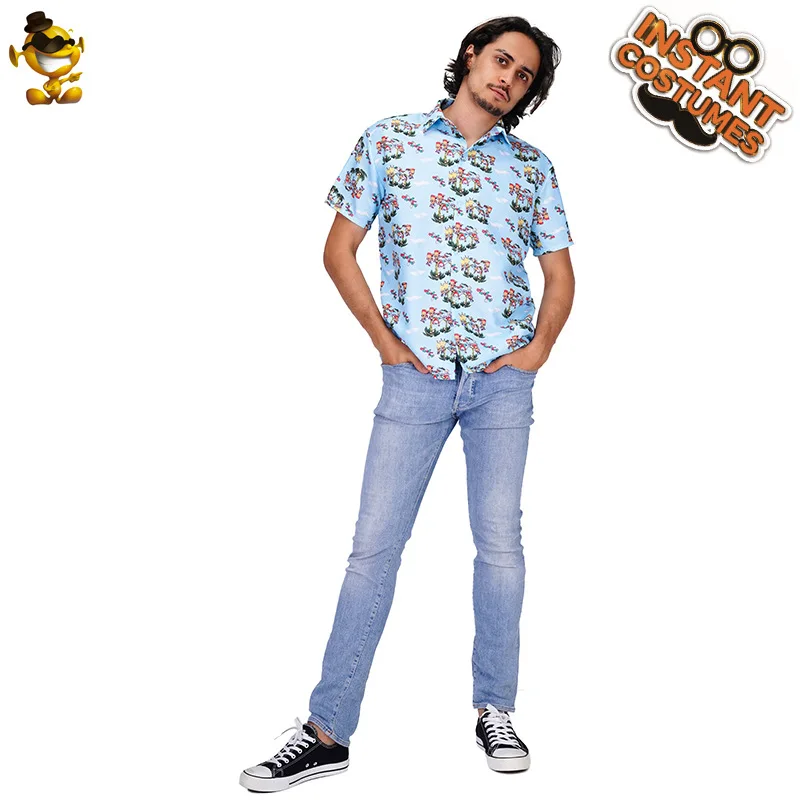 

Повседневная Гавайская пляжная модная одежда с принтом irt светлого цвета для взрослых и мужчин, модная трансграничная одежда из полиэфирного волокна CleanFit...