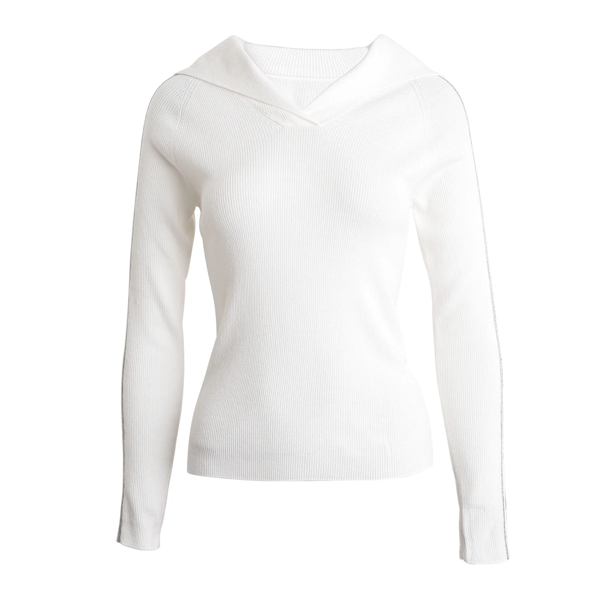BC910 High-quality luxury brand women\'s Clothing  pullover knitted sweater 100% wool clothes