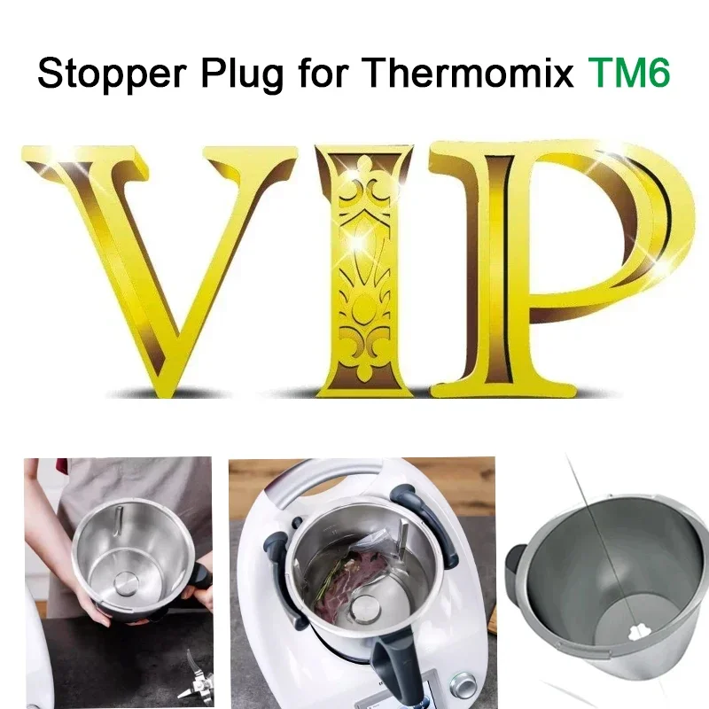 Main Pot Stopper Plug for Thermomix TM6 Slow Cooker Pot Sealed Boiled Water Blade Replace