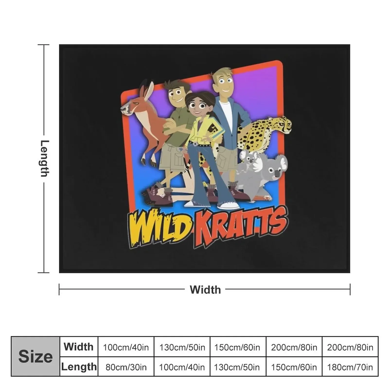 Wild Kratts Team Classic T-Shirt.png Throw Blanket christmas gifts Soft Plaid Thermal Blankets