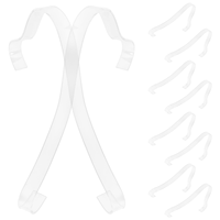 10 Pcs Display Stand Sandal Rack Coat Hangers Shoe Organizer Acrylic Door Racks