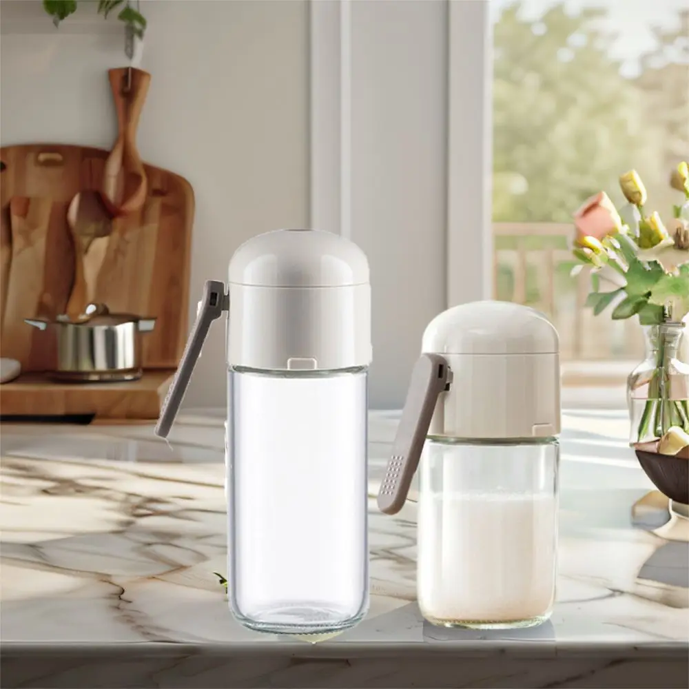 

180/250ml Quantitative Seasoning Dispenser 0.5g Metering Moisture-proof Glass Seasoning Bottle Sealed Lightweight