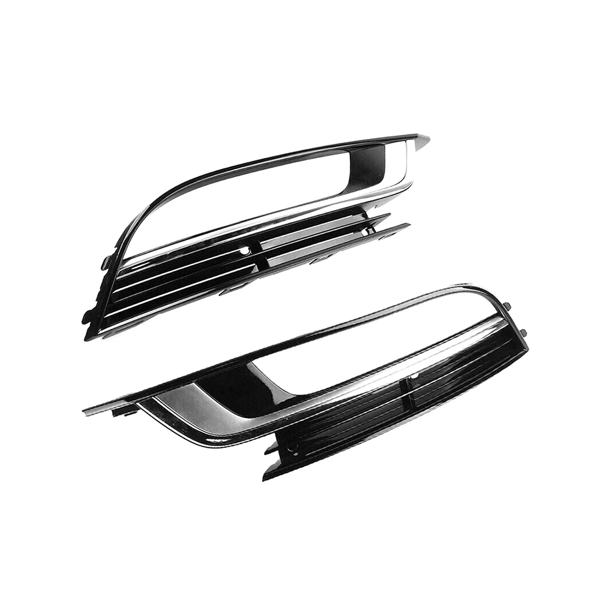 Front Bumper Grille Fog Light Grille Frame Fog Light Cover Car for VW CC 2013-2016 35D853666 35D853665