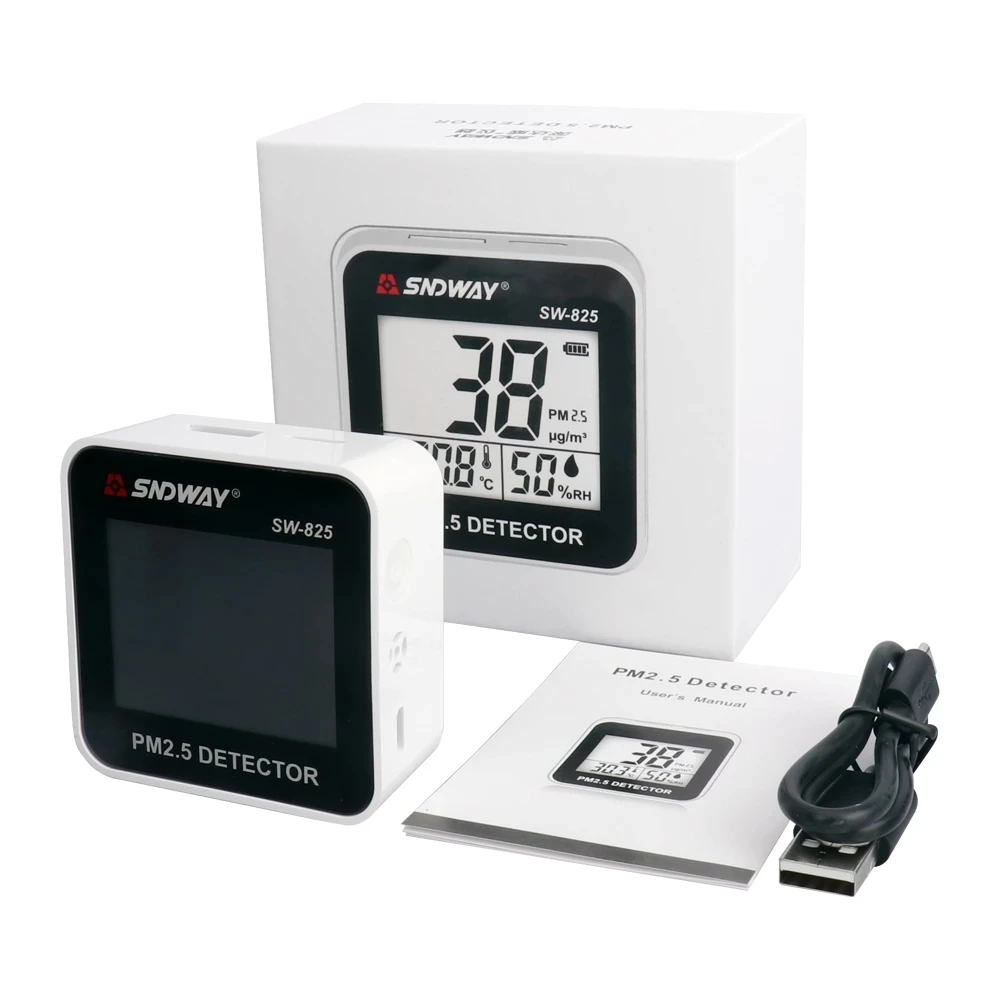 Imagem -05 - Sndway Smart Co2 Detector em Detector de Dióxido de Carbono Monitor de Qualidade do ar Temperatura Umidade Testador de ar com Despertador