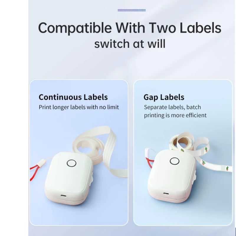 自己粘着性の白いラベル,15mm x 7m,p12/p15/p50/q30/d30用,1ロール