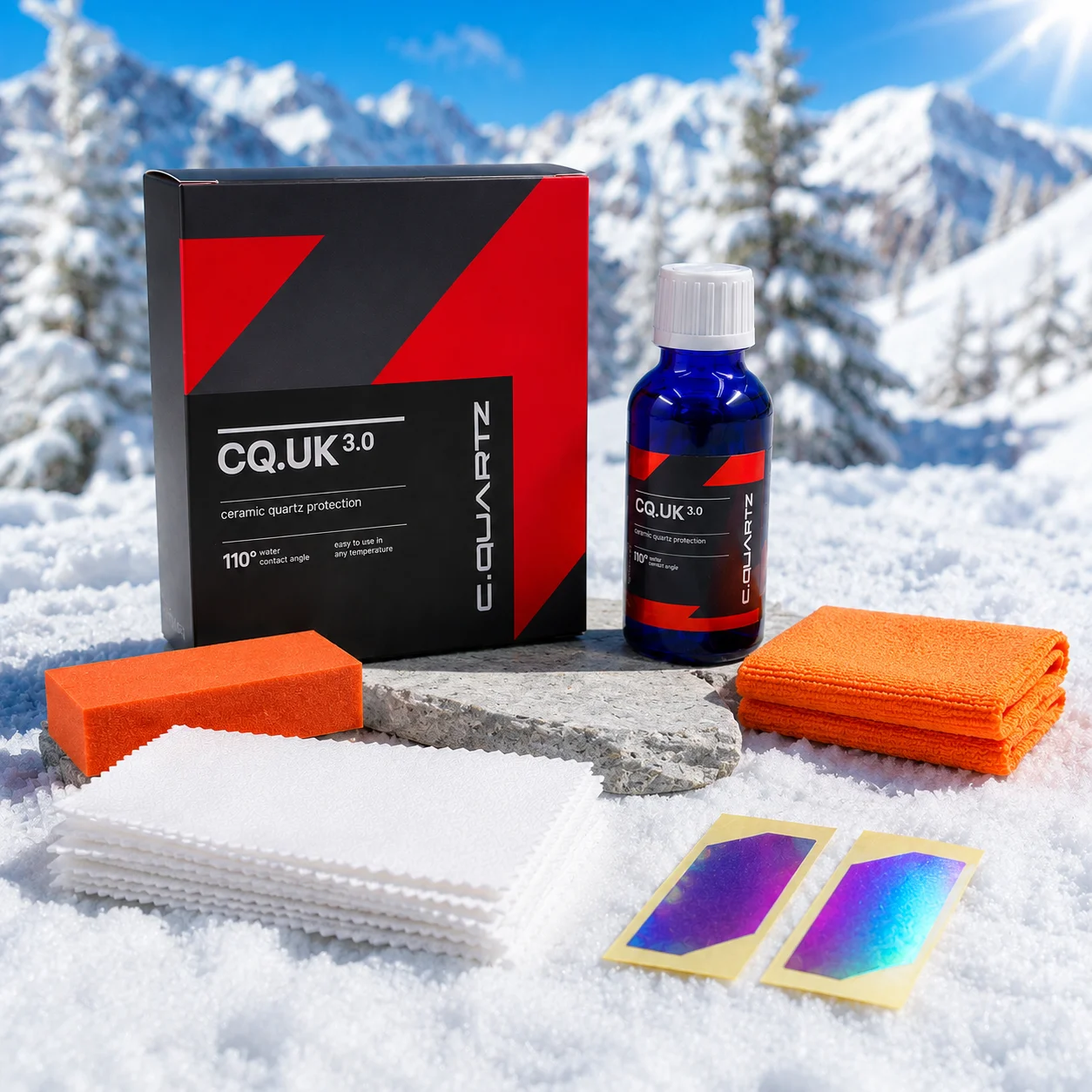 Car Ceramic Coating for CAR CQUARTZ UK 3.0 Based Nanotechnology Bonds To Paint Glass Metal and Plastic Paint Care CQ UK 3.0