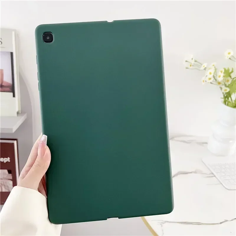 Silicon Case for Samsung Galaxy Tab S9 S9 FE+ S7 + S8 + S7 FE T730 A8 X200 S7 S8 S9 FE S6 lite P610 P615 A7 T500 T290 T220 Cover