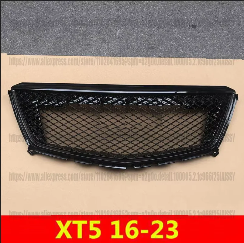 For  Cadillac XT5 2016 2017 2018 2019 2020 2021 2022 2023 Front Bumper Mesh star Grill Grille trim car acesssories