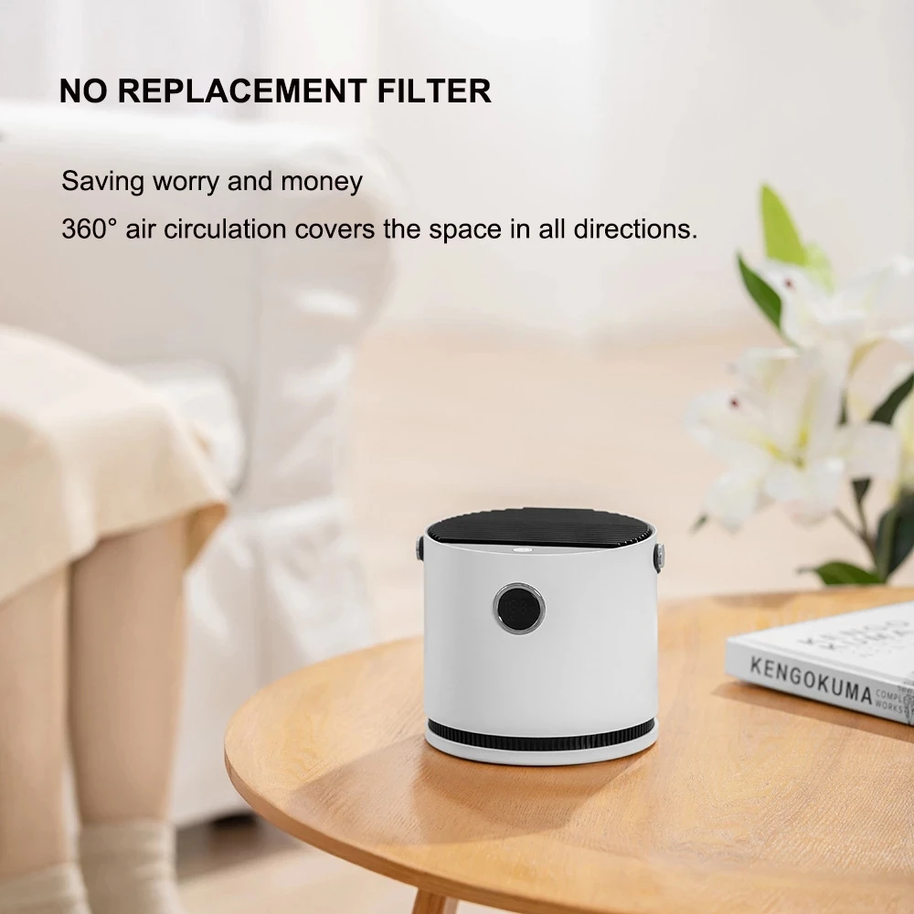 Purificador De Ar Para Casa Mini Ion Negativo Portátil Remover Formaldeído Air Cleaner Filtro Eletrônico Doméstico Aroma Difusor