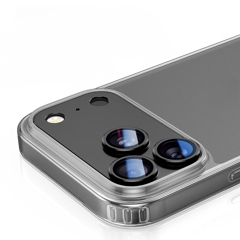 آيفون 17 برو ماكس الهواء حلقة معدنية زجاج عدسة الكاميرا حماة آيفون 17 17 برو ماكس 17 air الخلفي الخلفي ملصق طبقة رقيقة واقية