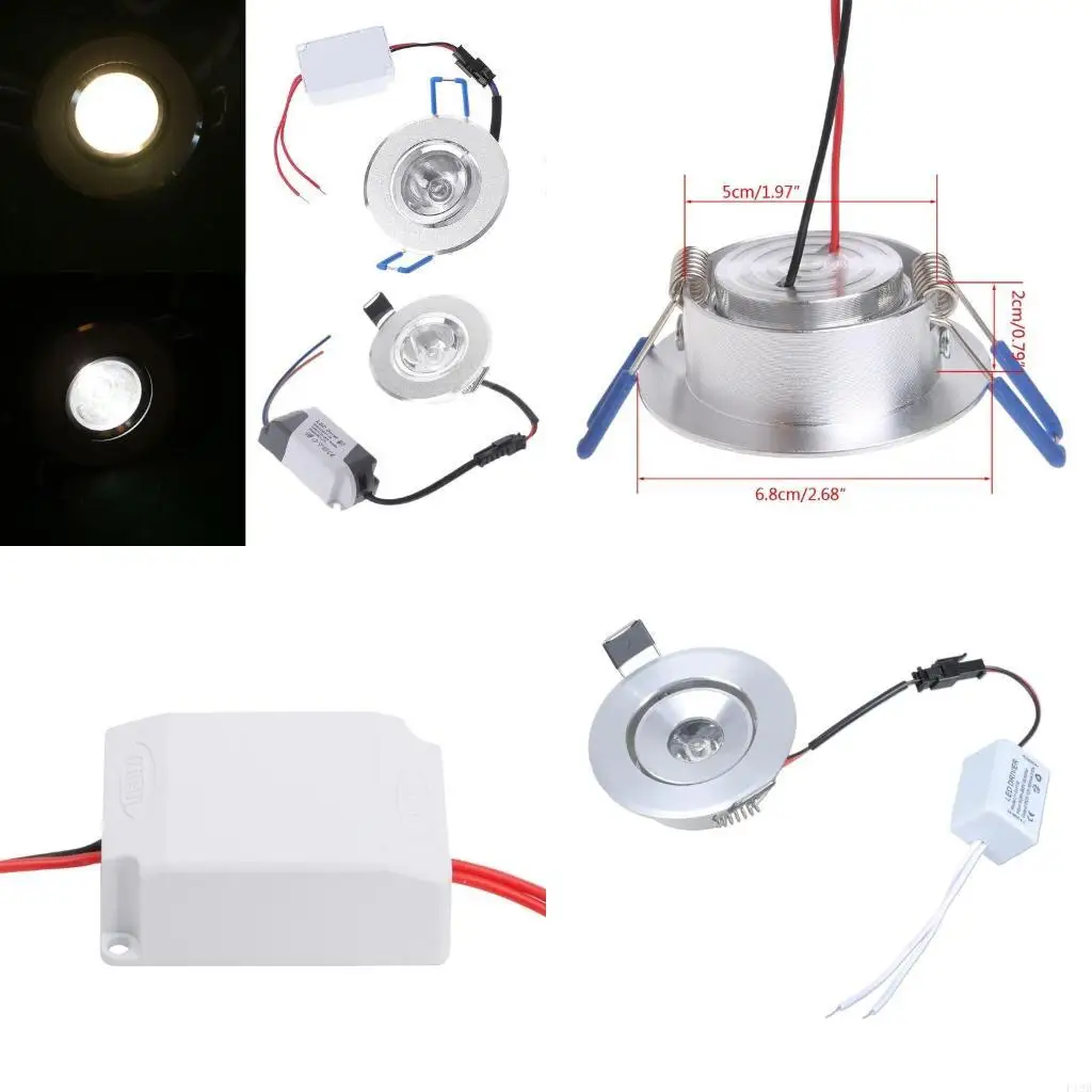 F19B Energy Efficient Dimmable LED Downlight with Adjustable Aluminum Alloy Texture Suitable for Various