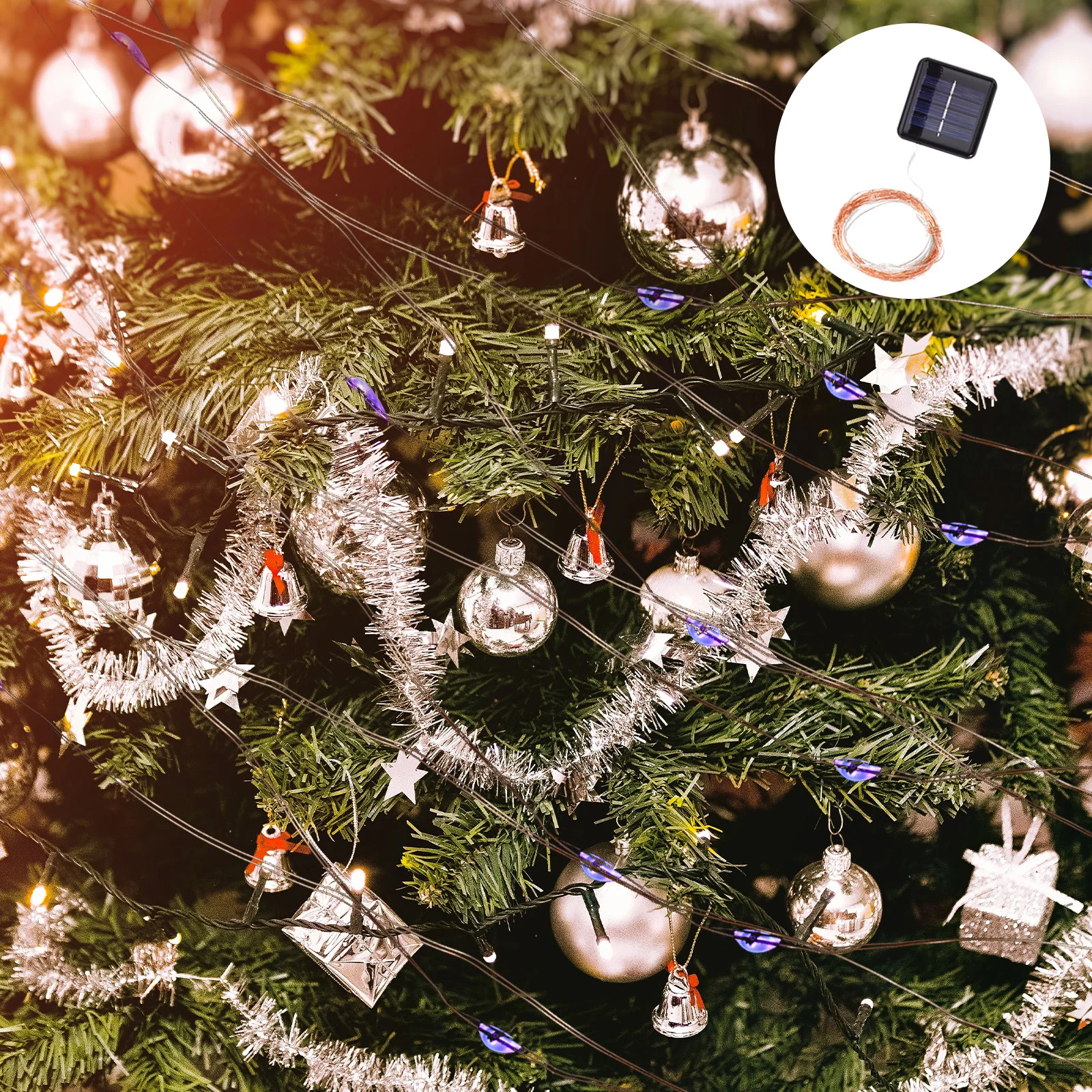 

LED Light String Decorative Copper Wire Festival Courtyard Hanging Lights Christmas New Year Party Strings Warm Atmosphere Home