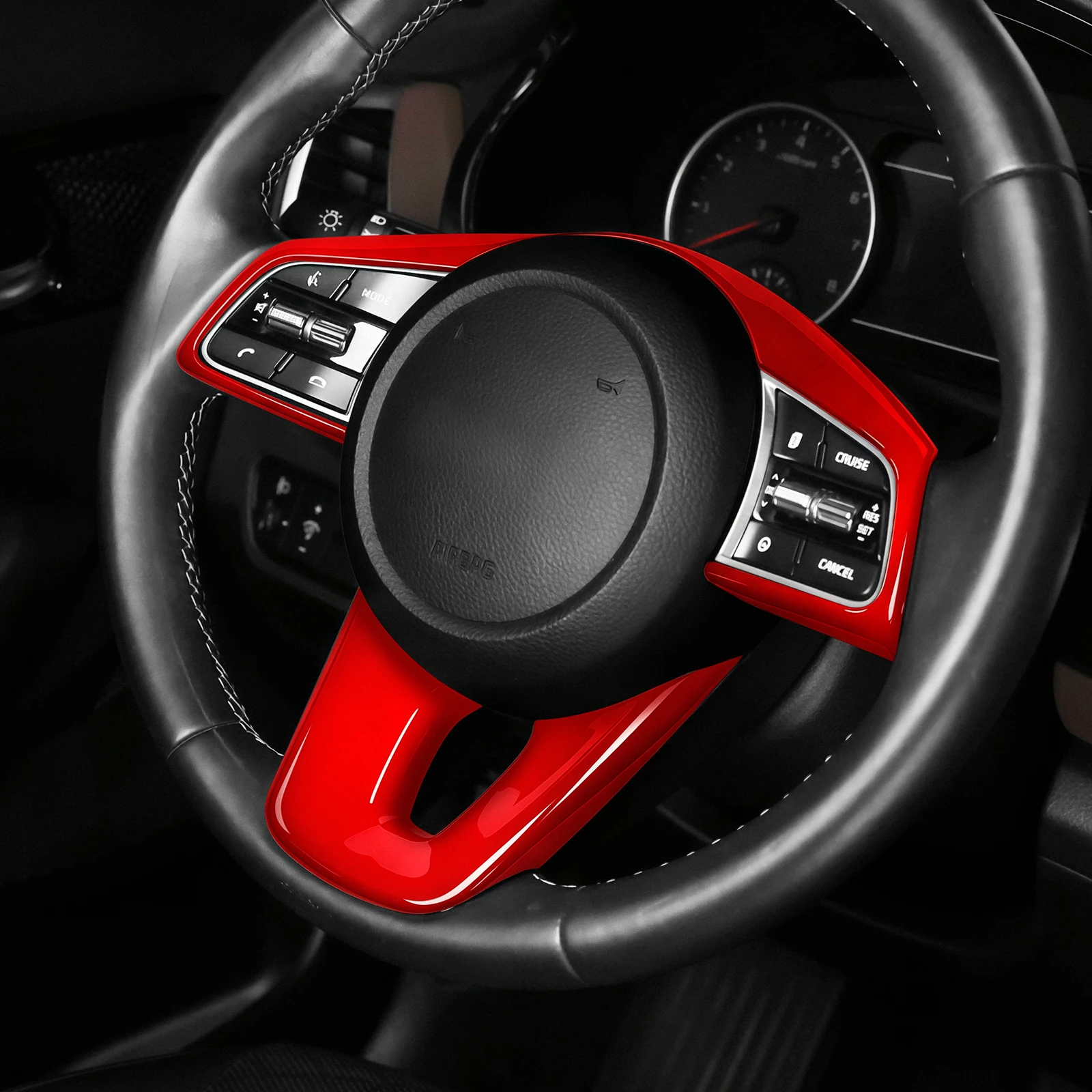 For Kia Ceed Xceed 2020-2025 K3 Seltos Steering Wheel Decor Trim Cover Auto Styling Modification Accessories