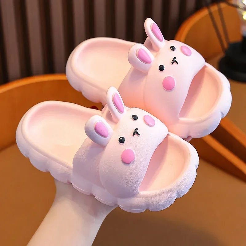 

Cute Summer Kids Slippers Cartoon Rabbit Children Baby Soft Home Slippers Waterproof Non-slip Boys Girls Beach Shoe Miaoyoutong