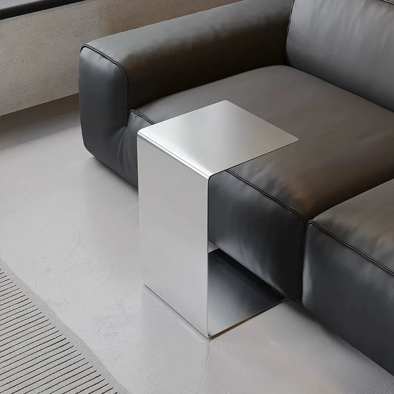 

Stainless Steel Tea Table,Luxury Metal Coffee Table,Living Room Sofa Side Table,Creative Storage Rack,Mobile Desk,Home Furniture