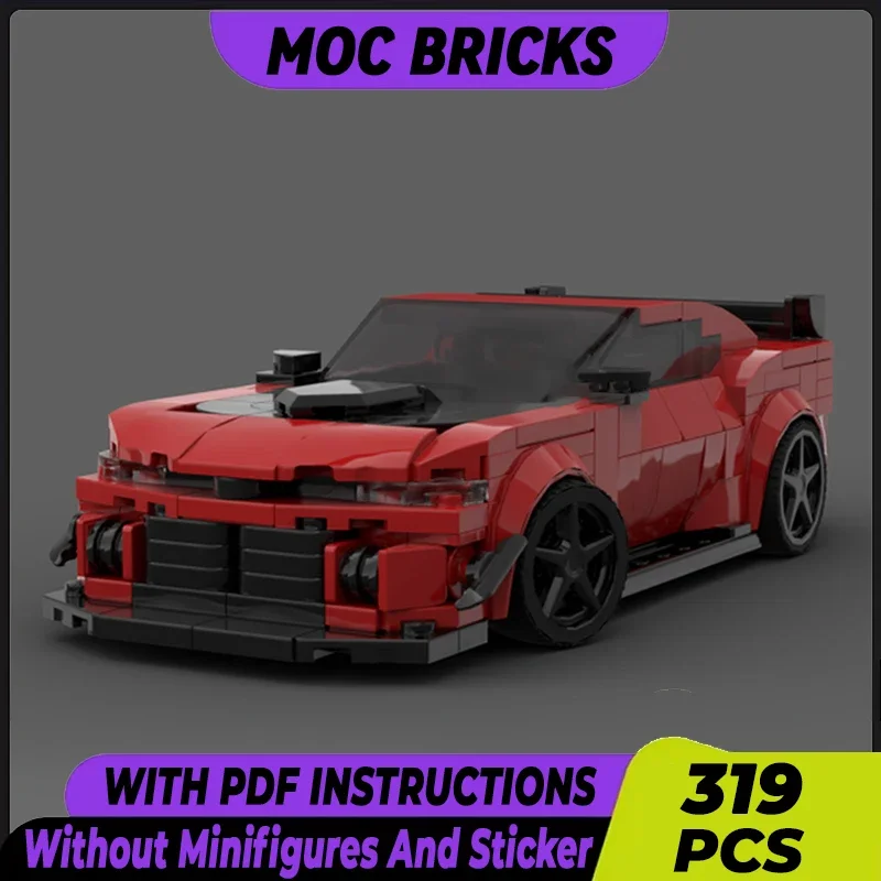 City Sport Car Model Moc Building Bricks Speed Champion ZL1 1LE Technology Modular Blocks Gifts Christmas Toys DIY Sets Assembly