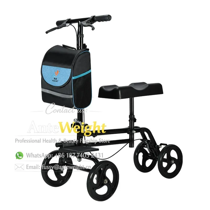 

Single-Leg Crutch Walker with Brake, for Fracture & Ankle Injury Recovery | Medical Mobility Aid for Young Adults