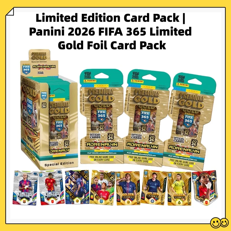 Panini 2026 FIFA 365 Cartes Star de football – Cartes de collection de joueurs de club en conserve (cadeau exclusif pour les fans de football)
