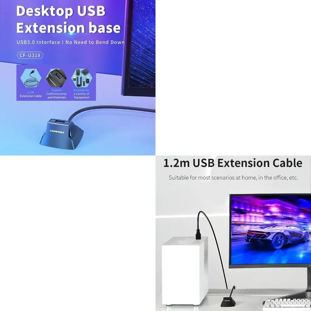 

USB Extension Cable with Base Fast Charging & Fast Speed Data Transfer