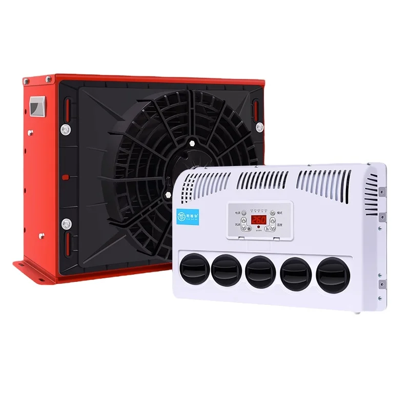 Auto air condition 12V 24V Electric truck air conditioner for car 12v 24V dc air conditioner for tractor