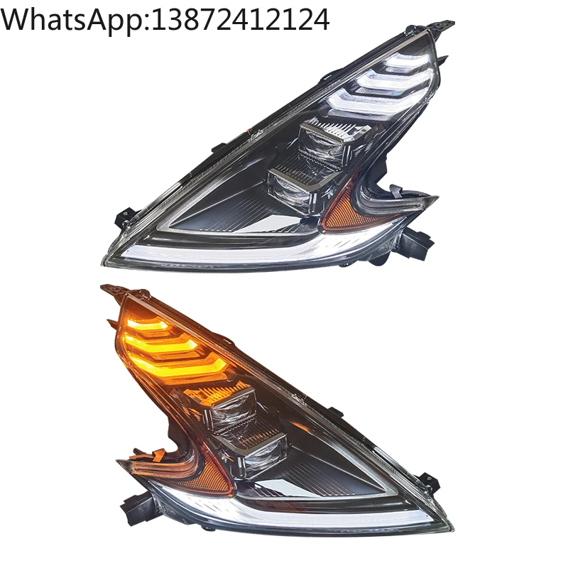 

YU GUANG for Nissan 370z Car Accessories Headlights 2009-2021 Automotive Part Front Light Lamp Upgrade Plug and Play Headlamp
