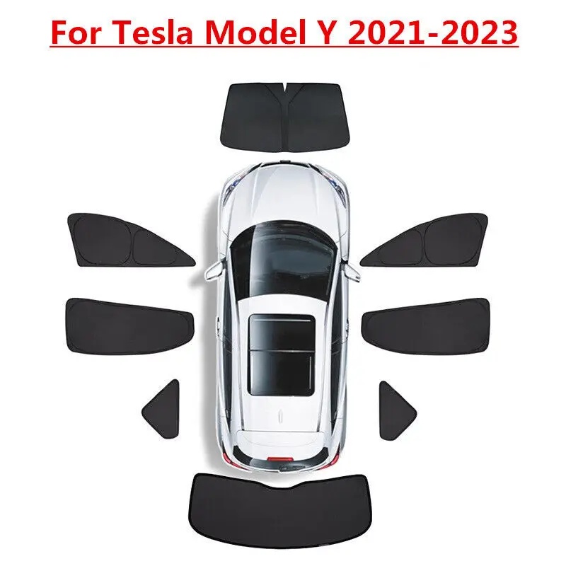 

Side Window Glass Sunshade Privacy Light Shade Blind For Tesla Model Y 2021-2024