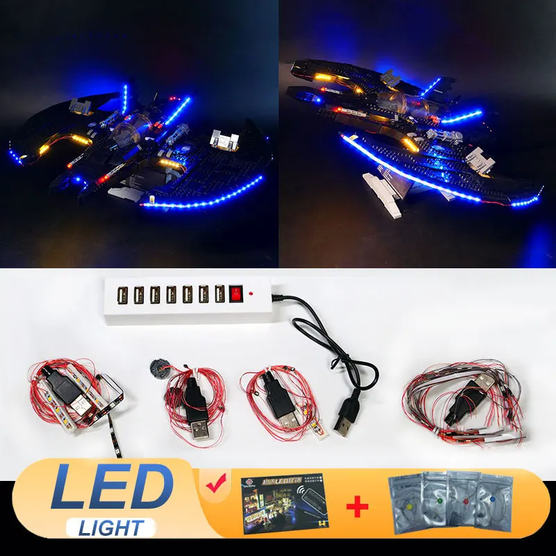 

LED Light Kit For LEGO 1989 Batwing 76161 Super Heroes Lamp DIY Toy Gift (Not Include Building Blocks Bricks Kits Sets Model)