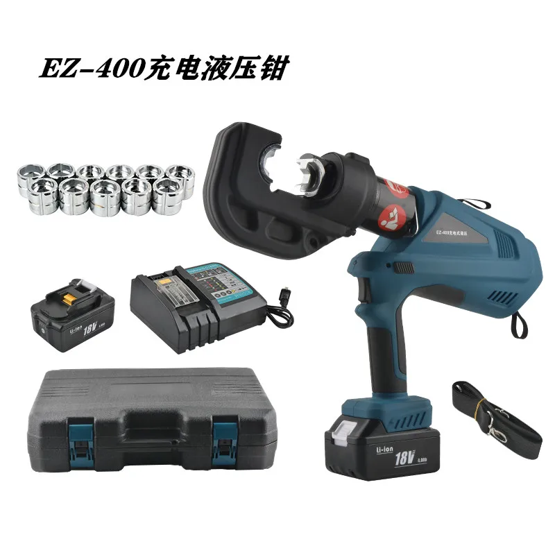 EZ-300 400 electric hydraulic pliers charging cable crimping and cutting 2-in-1 copper and aluminum terminal nose crimping