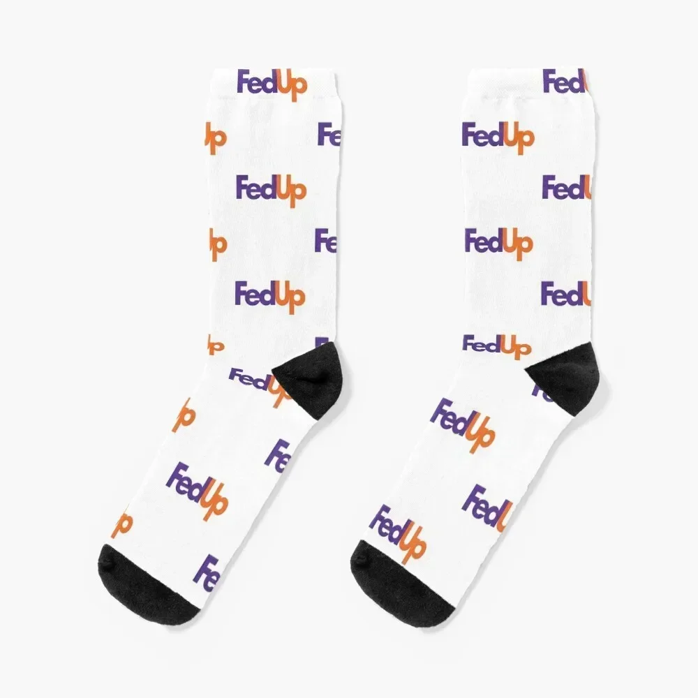 

Fed Up - Im Fed Up Cap - Fed Ex Logo - Fe dEx Express Socks cartoon winter thermal floor luxury Boy Socks Women's